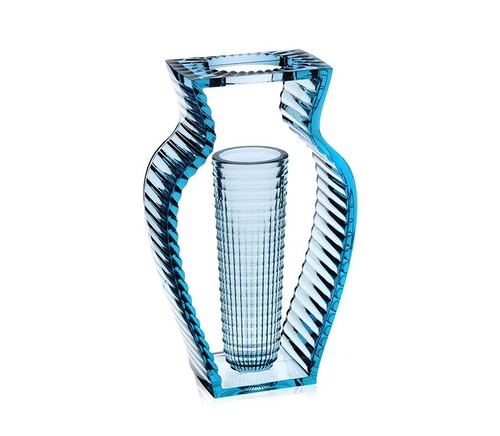 Shine kartell azzurro vaso - azzurro,